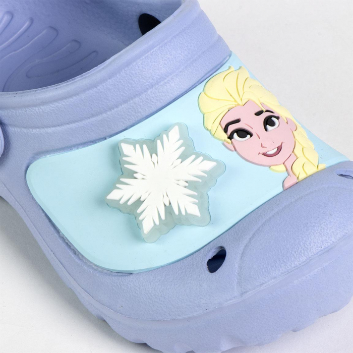 Papuci clogs plaja 3D cu lumini, imprimeu Frozen Disney [5]