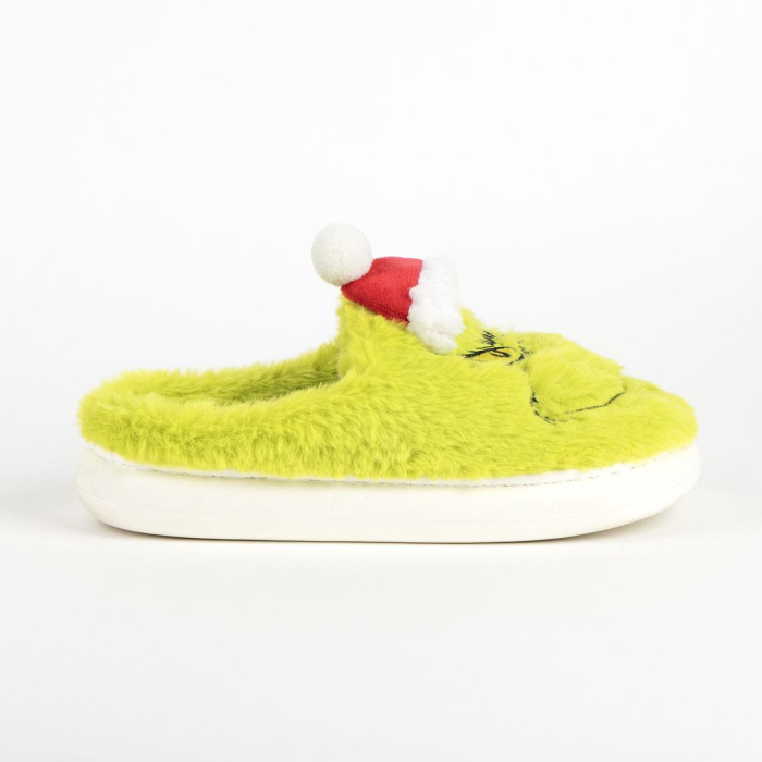 Papuci de casa pufosi Christmas Grinch [3]