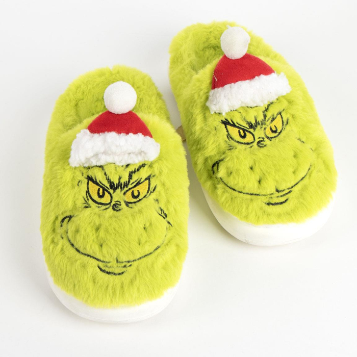 Papuci de casa pufosi Christmas Grinch [2]