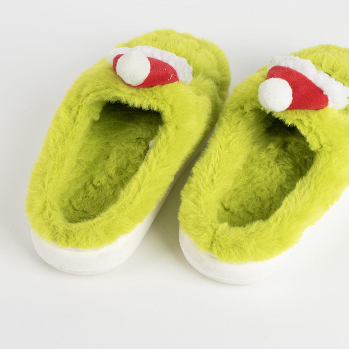 Papuci de casa pufosi Christmas Grinch [7]