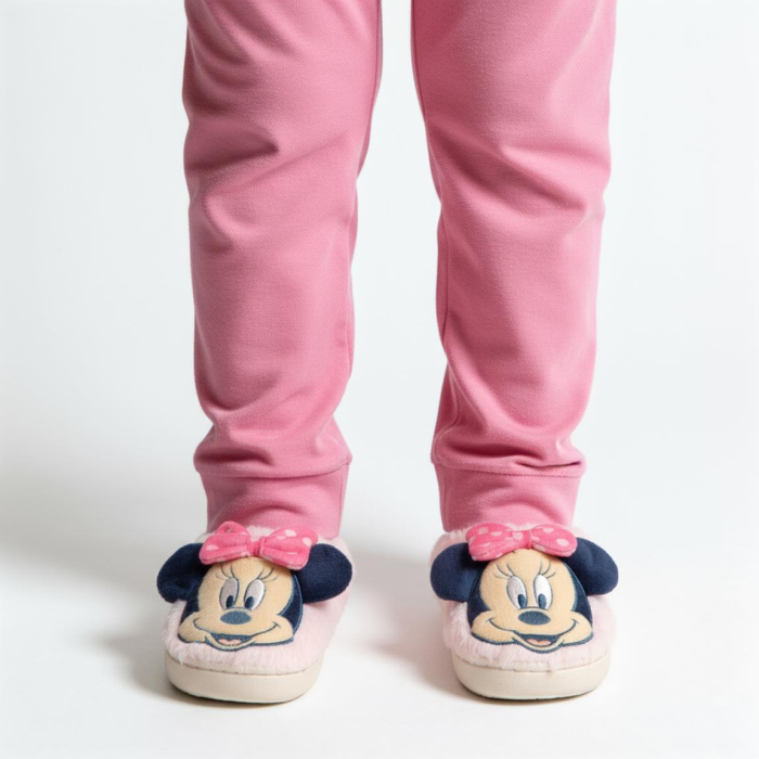 Papuci de casa pufosi cu talpa groasa Minnie Mouse [5]