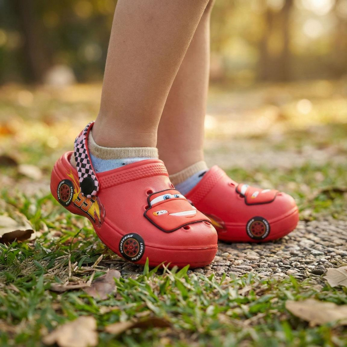 Papuci plaja clogs EVA premium,pentru baieti, Cars 3D [7]