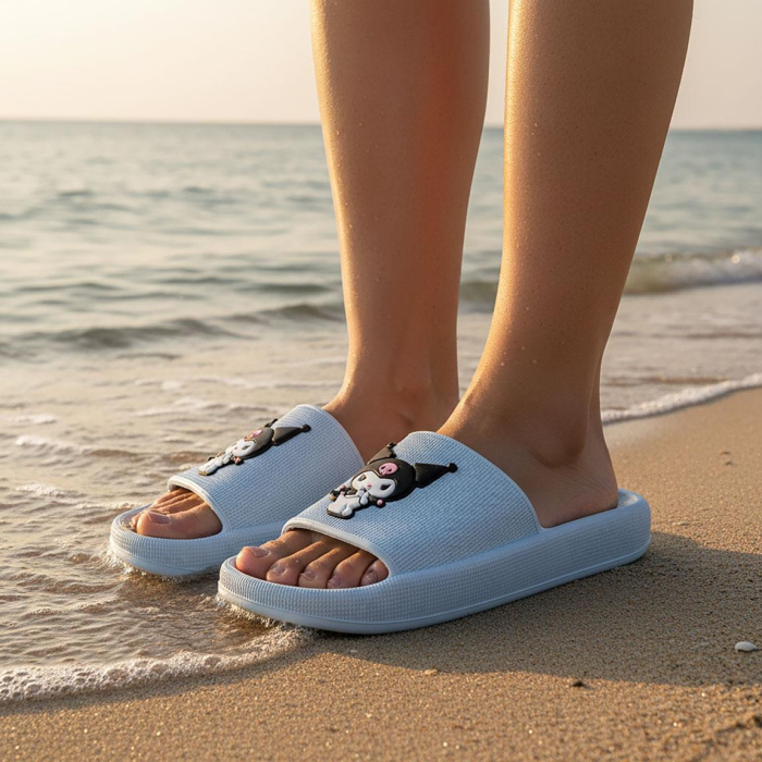 Papuci plaja EVA,pentru fete, Hello Kitty Kuromi 3D [5]