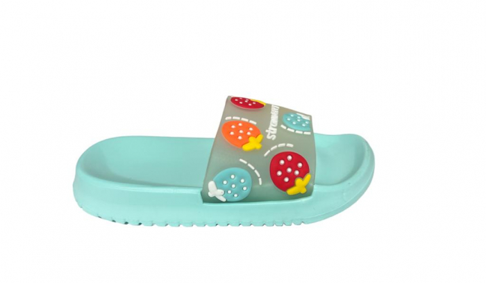Papuci plaja Strawberry, bleu [2]