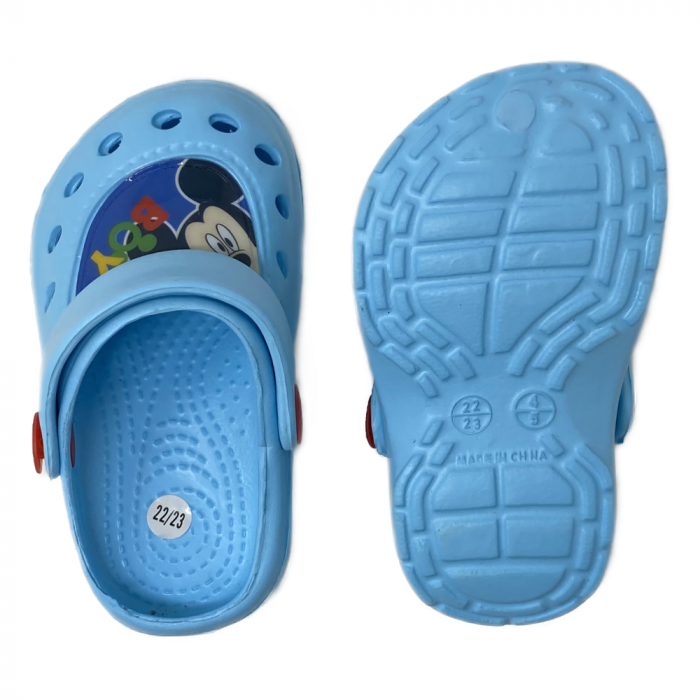 Papuci plaja tip clogs Mickey Mouse [6]