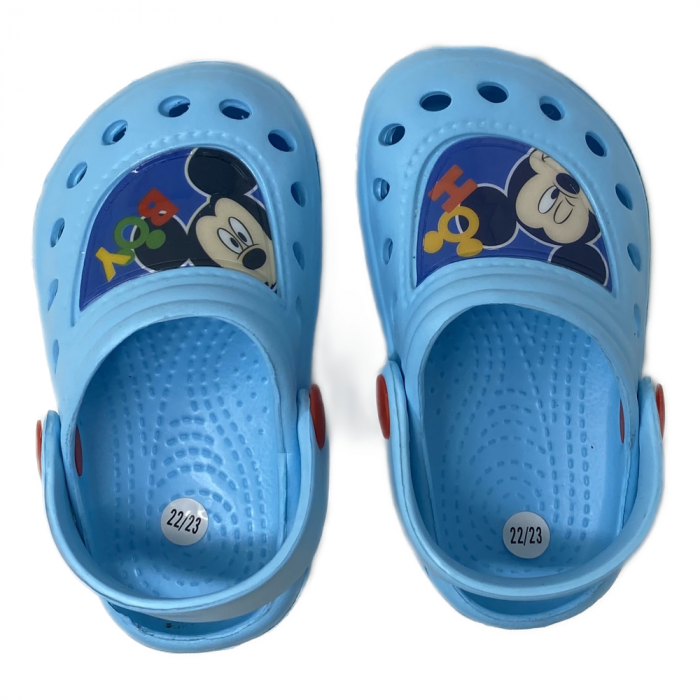 Papuci plaja tip clogs Mickey Mouse [5]