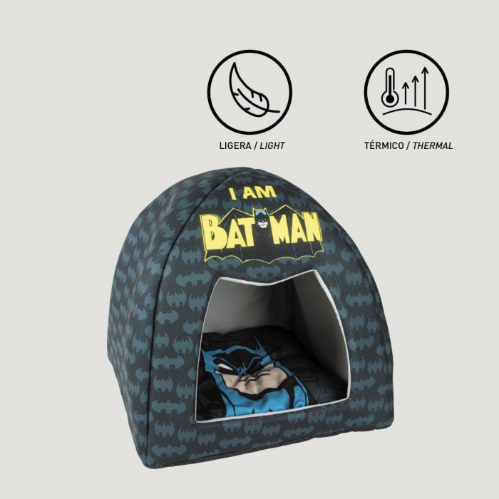 Pat tip casuta pentru caini Batman, 40x38x38 cm [8]