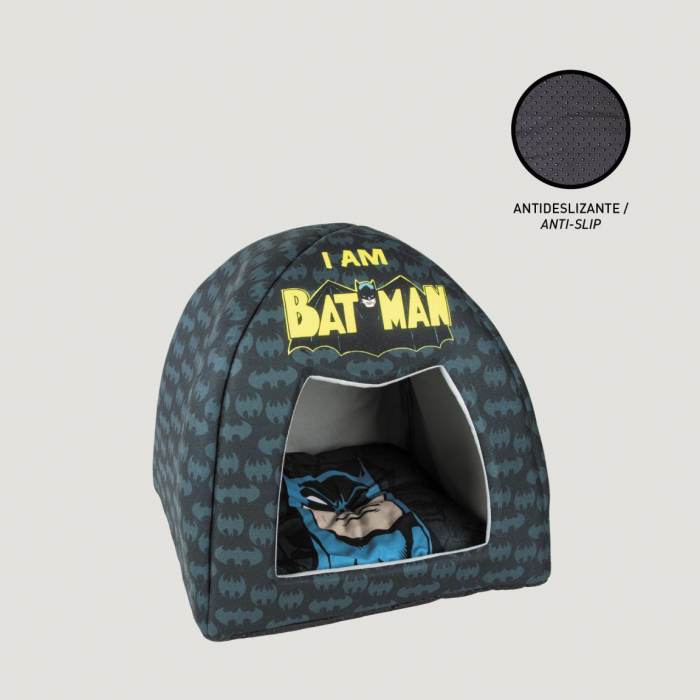 Pat tip casuta pentru caini Batman, 40x38x38 cm [9]