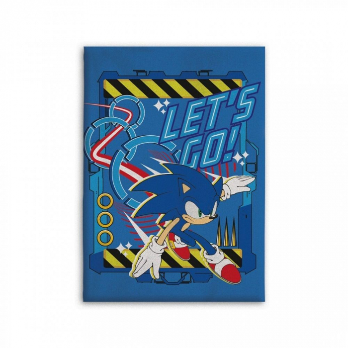 Patura coral fleece, Sonic the Hedgehog Let's Go, 110x150 cm [1]