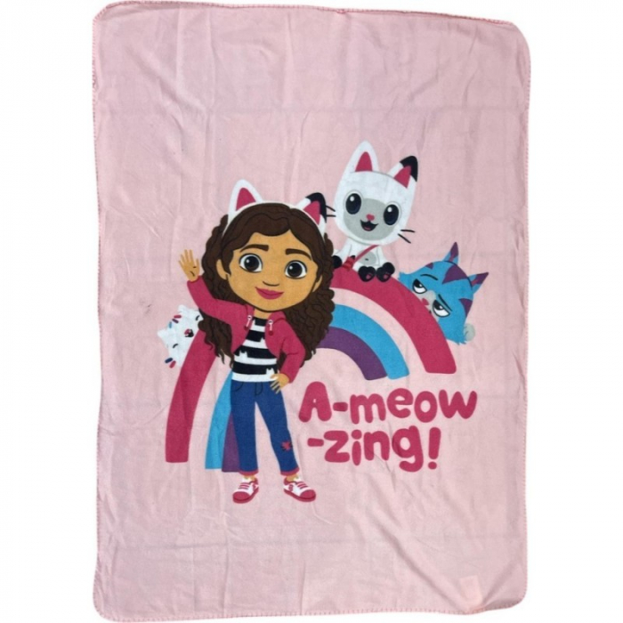 Patura polar Gabby's Dollhouse A-meow Zing, 100x140 cm [1]