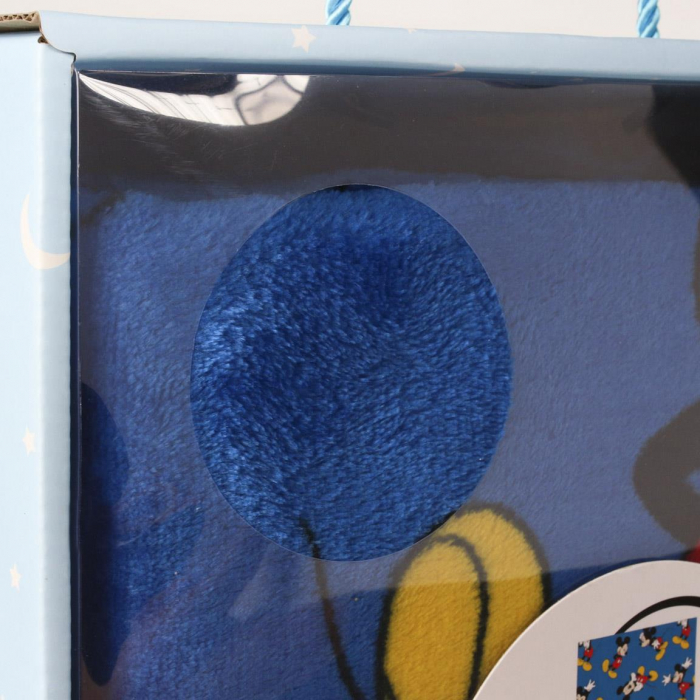 Set cadou patura pufoasa sosete si masca de dormit Mickey Mouse, 160x120 cm [6]