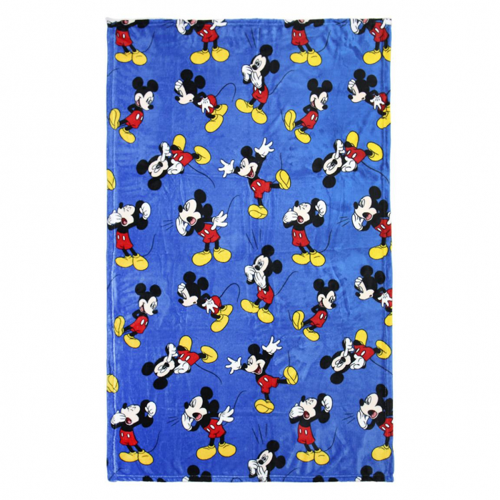 Set cadou patura pufoasa sosete si masca de dormit Mickey Mouse, 160x120 cm [4]
