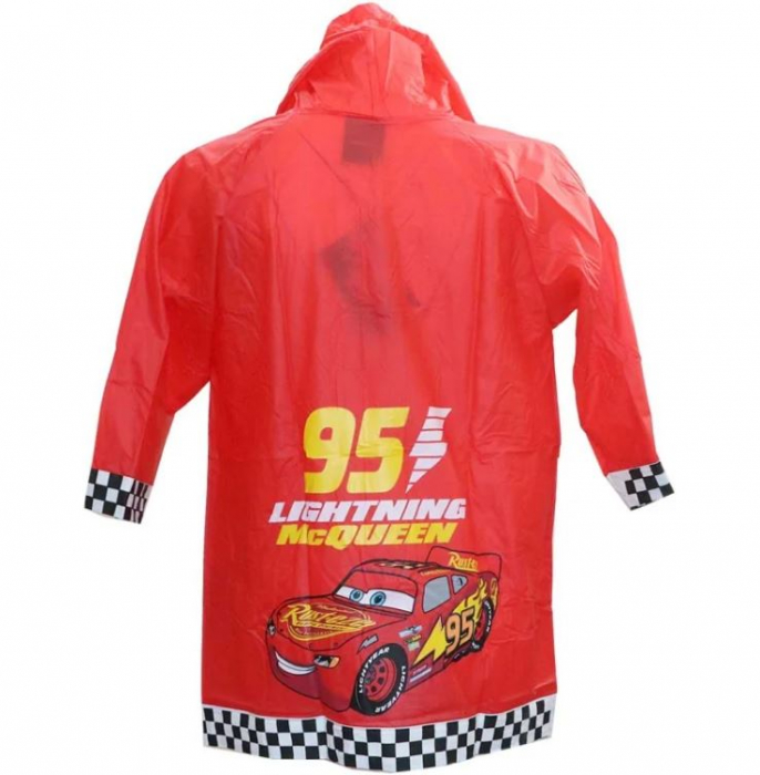 Pelerina ploaie cu gluga PVC Cars [2]