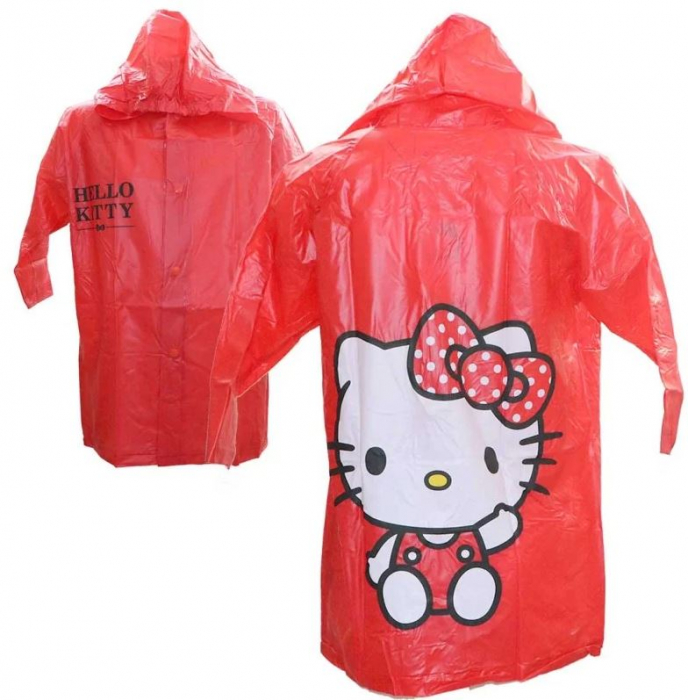 Pelerina ploaie cu gluga PVC Hello Kitty [3]