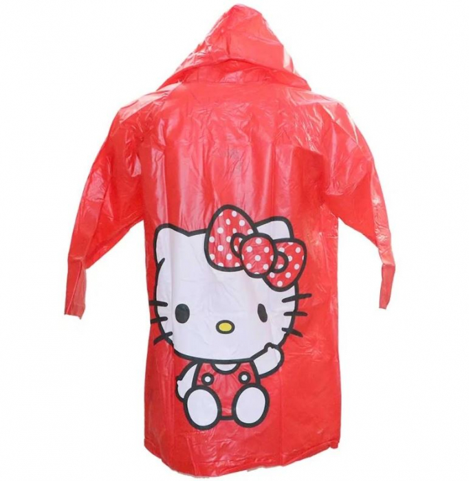 Pelerina ploaie cu gluga PVC Hello Kitty [2]