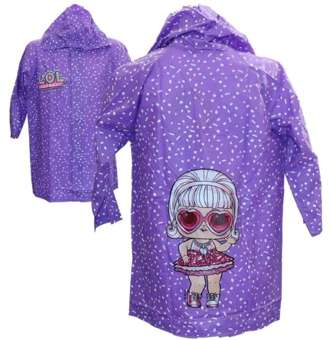 Pelerina ploaie PVC cu gluga Lol Surprise [5]