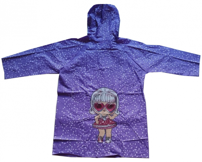 Pelerina ploaie PVC cu gluga Lol Surprise [4]