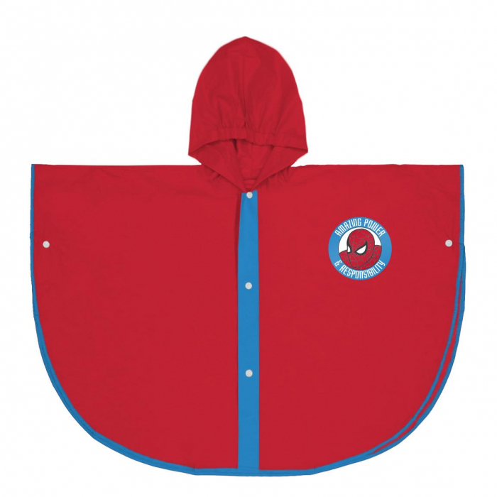 Pelerina ploaie tip poncho cu gluga din PVC, Spiderman [1]