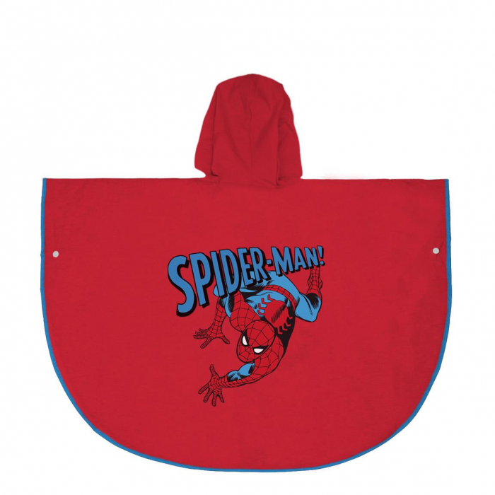 Pelerina ploaie tip poncho cu gluga din PVC, Spiderman [2]