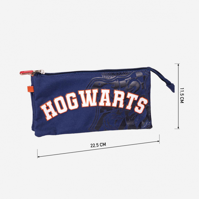 Penar 3 compartimente neechipat Harry Potter Hogwarts, 22.5x11.5x2 cm [4]