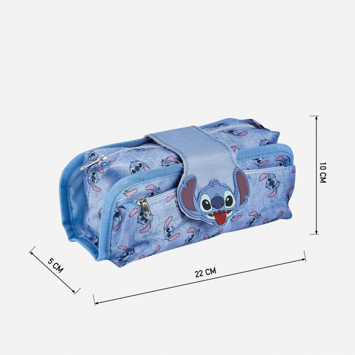 Penar 3 compartimente neechipat Stitch, 22x10x5 cm [3]