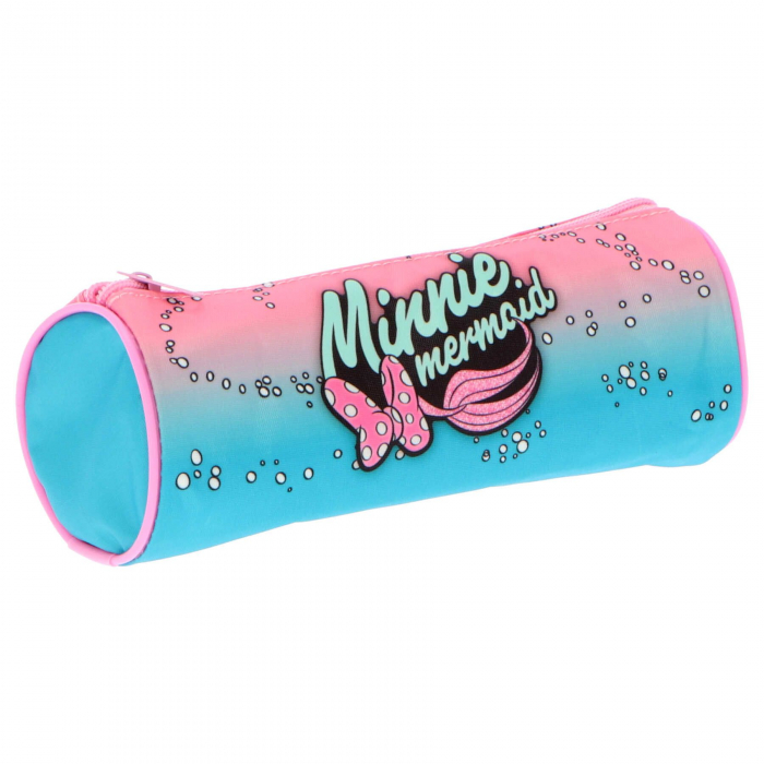 Penar cilindru 1 fermoar , neechipat Minnie Mouse Mermaid, 22x8x8 cm [2]