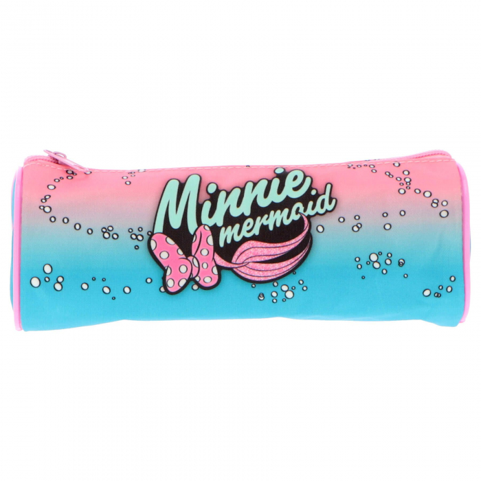 Penar cilindru 1 fermoar , neechipat Minnie Mouse Mermaid, 22x8x8 cm [4]