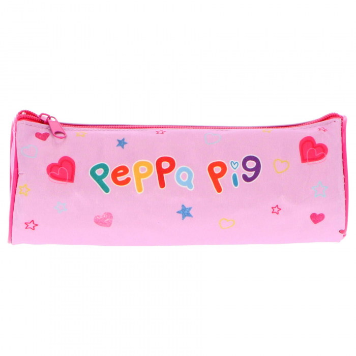 Penar cilindru 1 fermoar , neechipat Peppa Pig Love, 22x8x8 cm [3]