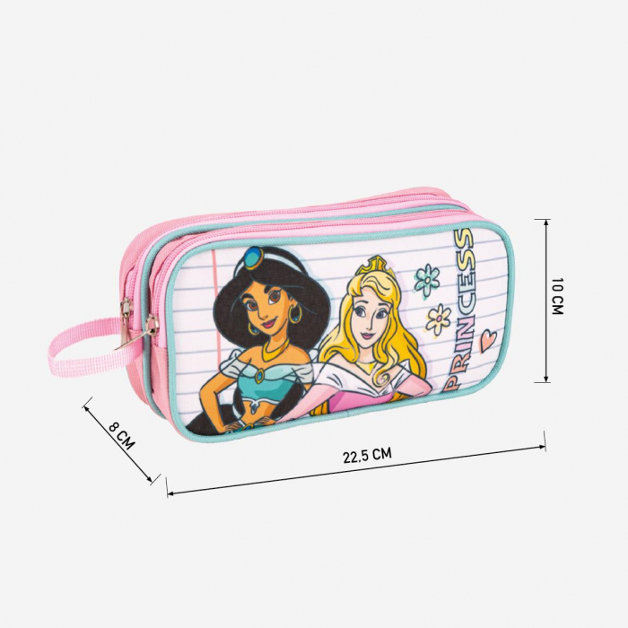 Penar cu 2 compartimente Printesele Disney, 22,5 x 8 x 10 cm [4]