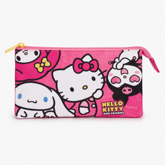 Penar școlar cu 3 compartimente Hello Kitty and Friends [4]