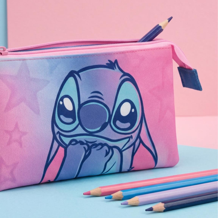 Penar școlar 3 compartimente Lilo & Stitch pentru fetițe [6]