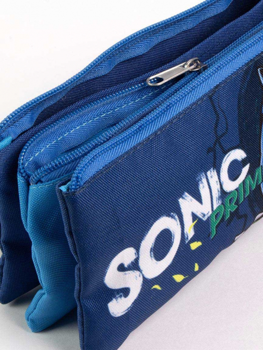 Penar cu 3 compartimente neechipat, Sonic Prime 22.5x2x11.5 cm [3]
