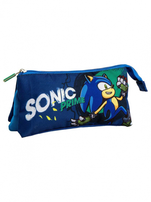 Penar cu 3 compartimente neechipat, Sonic Prime 22.5x2x11.5 cm [1]
