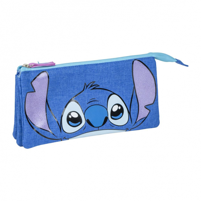 Penar cu 3 compartimente neechipat, Stitch, 22 x 2 x 11 cm [1]