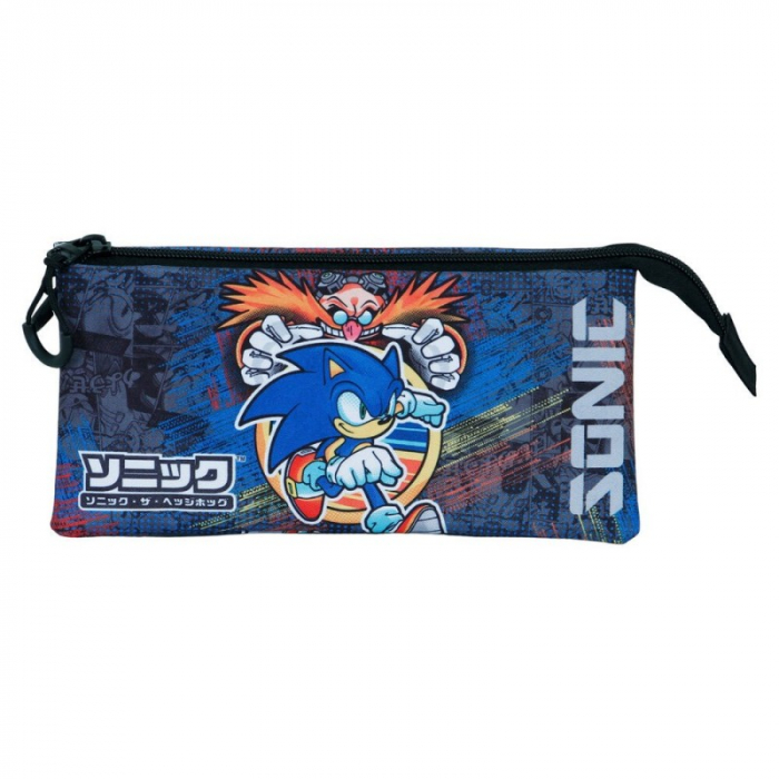 Penar cu 3 compartimente Sonic The Hedgehog Checkpoint, 11x23x7 cm [2]