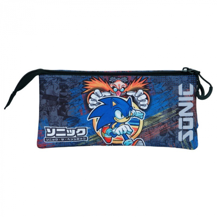 Penar cu 3 compartimente Sonic The Hedgehog Checkpoint, 11x23x7 cm [3]