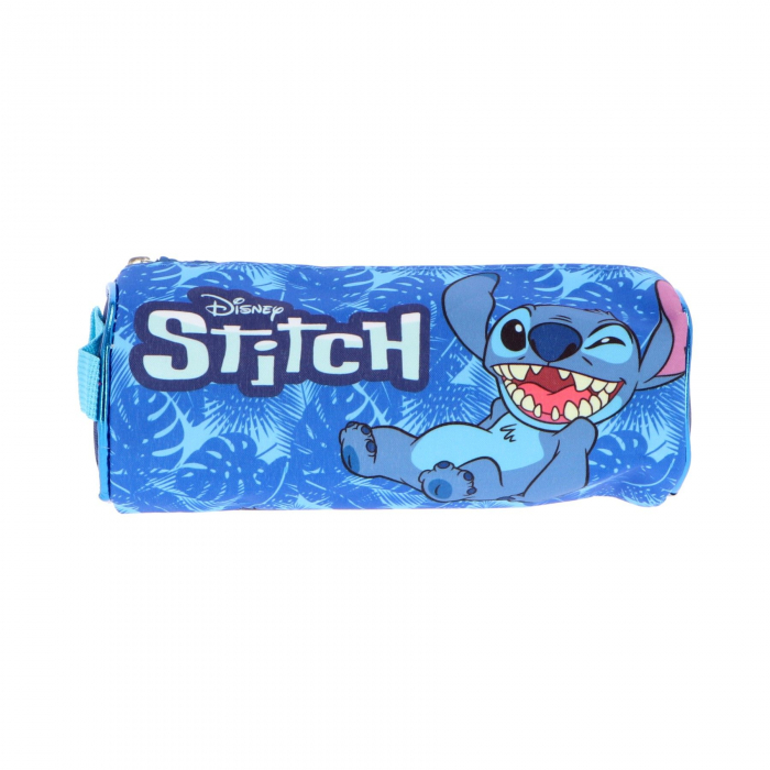 Penar deluxe cilindru 1 fermoar , neechipat Stitch, 23x9x9 cm [2]