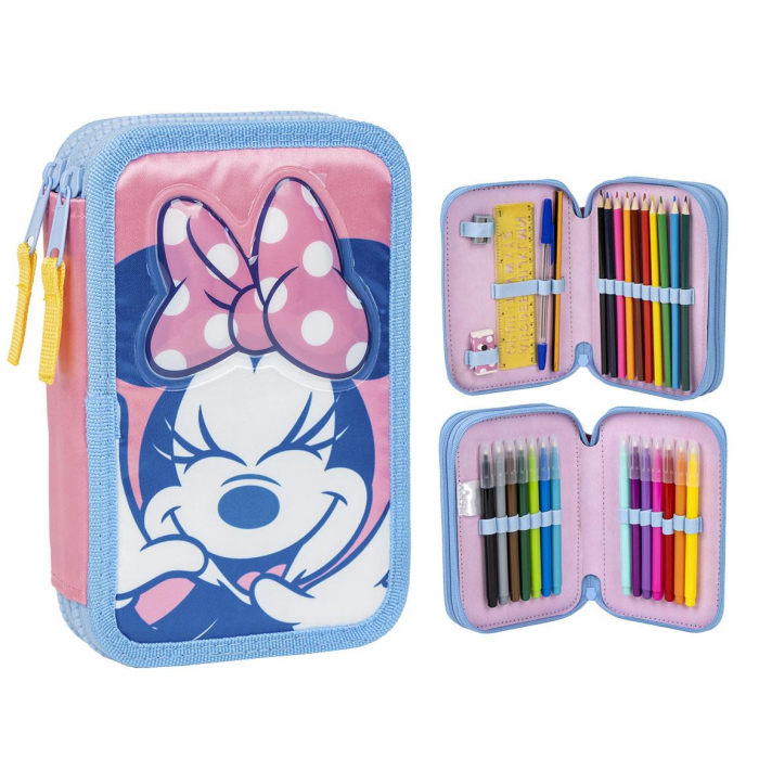 Penar echipat 29 piese, 2 compartimente, Minnie Mouse Disney 3D [2]