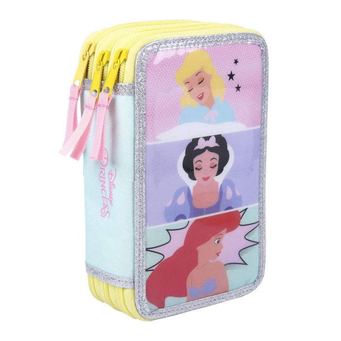 Penar echipat 43 piese Giotto, 3 compartimente, Printesele Disney [2]