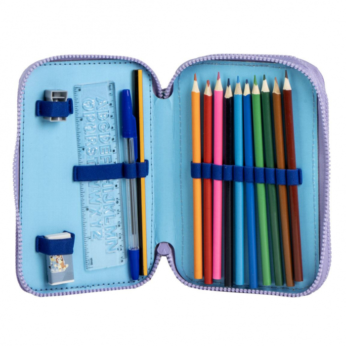 Penar echipat Bluey cu 2 compartimente, 29 piese Bluey si Bingo [3]