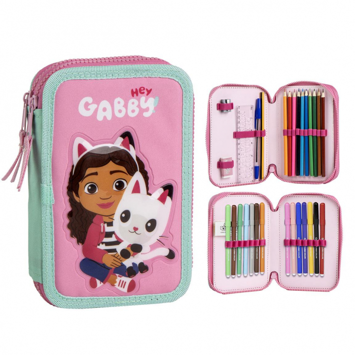 Penar echipat cu 2 compartimente, 29 piese Gabby's Dollhouse [1]