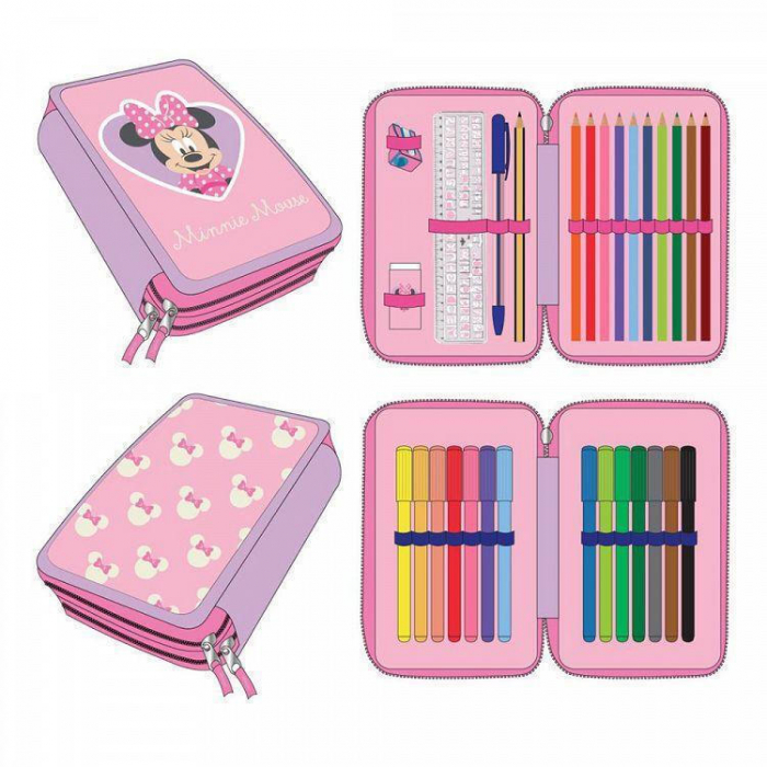 Penar echipat cu 2 compartimente, 29 piese Minnie Mouse Disney [1]