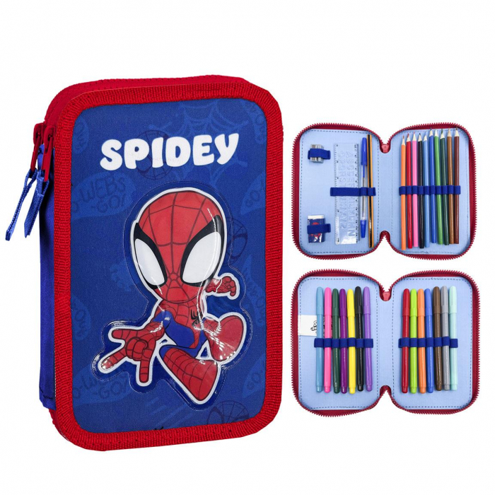 Penar echipat cu 2 compartimente, 29 piese Spidey [1]