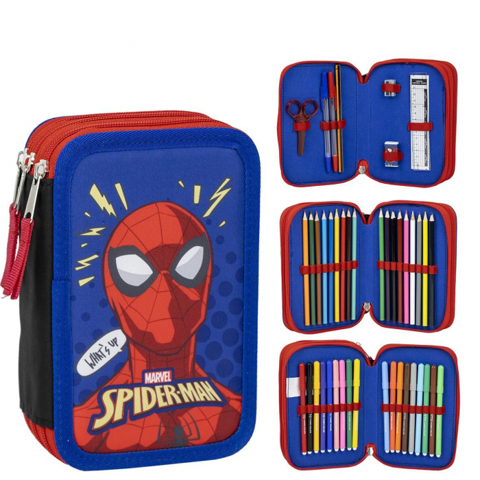 Penar echipat cu 43 piese Giotto, 3 compartimente, Marvel Spiderman [2]