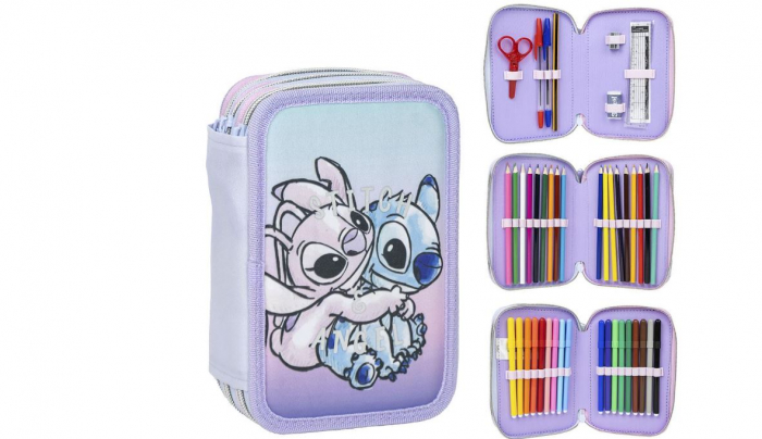 Penar echipat cu 43 piese Giotto, 3 compartimente, Lilo & Stitch [2]