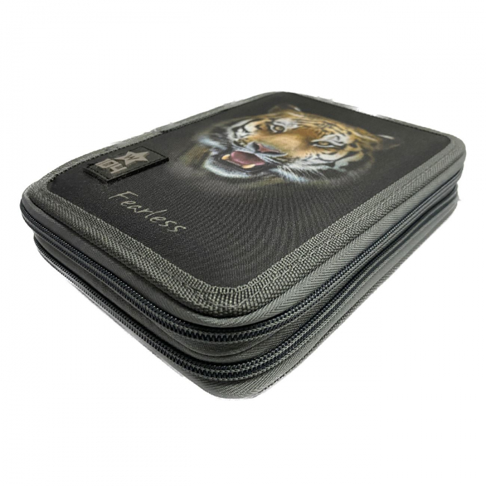 Penar Echipat Dublu Negru Model Tigru "Fearless" & Patch 14.5x20x4.5cm , 31 piese [3]