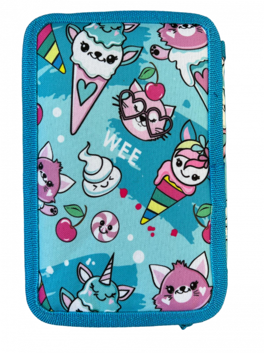 Penar ehipat Sweet Ice cream, 3 compartimente, 19x12x6 cm, 32 piese [1]