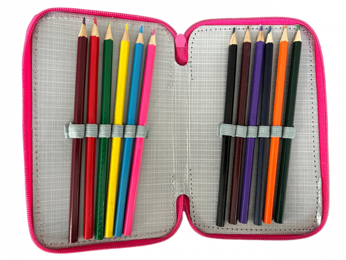 Penar ehipat Flowers & Girls , 3D, 3 compartimente, 19x12x6 cm, 32 piese [3]