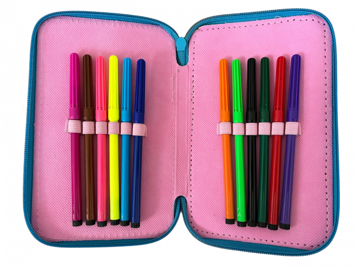 Penar ehipat Flamingo, 3 compartimente, 19x12x6 cm, 32 piese [4]