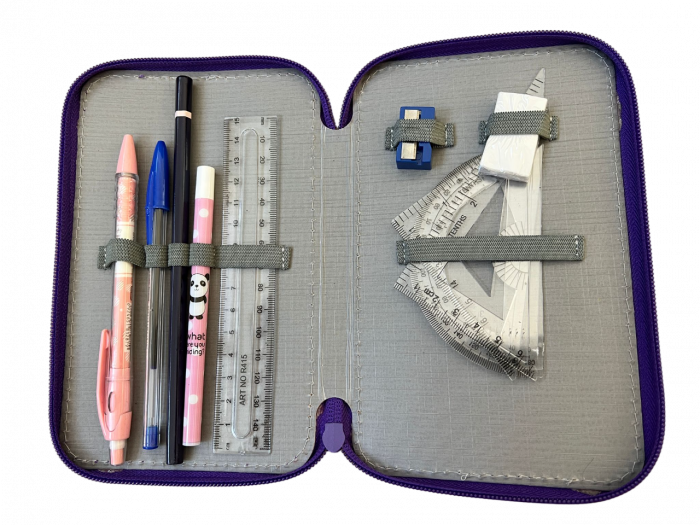 Penar ehipat Printesa Rock , 2 compartimente, 19x12x5 cm, 22 piese [2]